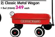Classic Metal Wagon Red(51840)-Each