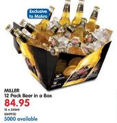 Miller 12 Pack Beer In A Box-12X330ml