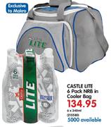  Castle Lite 6 Pack NRB In Cooler Bag-6X340ml