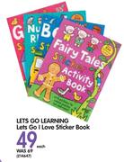 Lets Go Learning Lets Go I Love Sticker Book-Each
