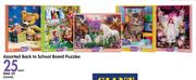 Assorted Back To School Board Puzzles-Each