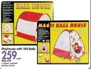 Playhouse With 100 Balls-Each