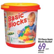 70 Piece Basic Blocks Bucket-Each