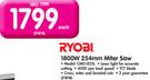  Ryobi 1800W 254mm Miter Saw CMS1825L