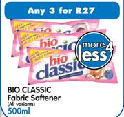  Bio Classic Fabric Softener (All Variants)-3 x 500ml