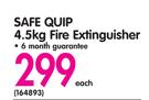Safe Quip 4.5kg Fire Extinguisher
