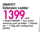 Gravity Extension Ladder DMS600