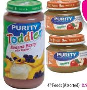 Purity 4th Foods Assorted