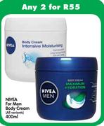 Nivea For Men Body Cream(All Vaiants)-2x400ml