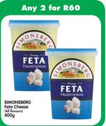 Simonsberg Feta Cheese(All Flavours)-2x400g