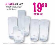 6 Pack Hi-Ball, Whisky, Willy or Zombie Glasses-per pack