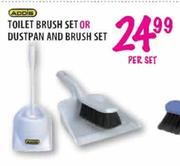 Addis Toilet Brush Set or Dustpan and Brush Set-per set