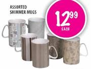 Assorted Shimmer Mugs-each