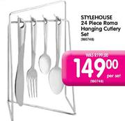 Stylehouse Roma Hanging Cutlery Set -24 piece