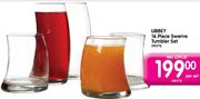 Libbey Swerve Tumbler Set -16 piece