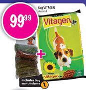 Vitagen Assorted-8kg + Dog Muchie Bone