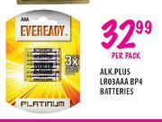 Alk.Plus LR03AAA BP4 Batteries-per pack