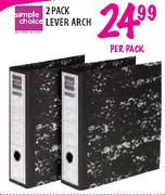 Simple Choice 2 Pack Lever Arch-per pack