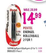 Pentel Energel Rollerball 2 For 1