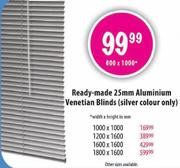 Ready-Made 25mm Aluminium Venetian Blinds-1000x1000mm