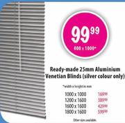 Ready-Made 25mm Aluminium Venetian Blinds-1200x1600mm
