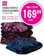 Simple Choice Queen Furpile Acrylic Blanket