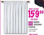 Simple Choice Woven Jacquard Curtain-Per Drop 