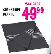 Grey Stripe Blanket