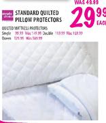 Simple Choice Queen Pillow Protectors Quilted Mattress Protectors-Each