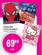 Character Fleece Blankets-Each
