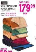 Always Home Single Reversible Blanket-Each