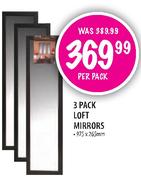 3 Pack Loft Mirrors-Per Pack