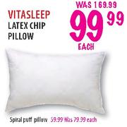 Vitasleep Latex Chip Pillow-Each 