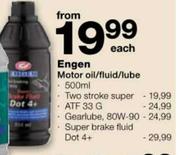 Engen Super Brake Fluid Dot 4+ Each 