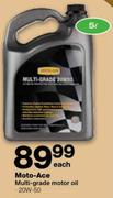 Moto-Ace Multi-Grade Motor Oil (20W-50)-5Ltr Each