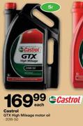 Castrol GTX High Mileage Motor Oil (20W-50)-5Ltr Each