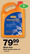 Moto-Ace Multi Grade Motor Oil SAE40-5Ltr Each 