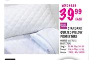 Standard Quilted Pillow Protectors-each
