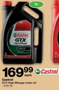 Castrol GTX High Mileage Motor Oil (20W-50)-5Ltr Each