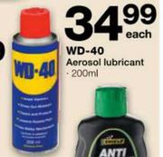 WD-40 Aerosol Lubricant-200ml each
