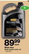 Moto-Ace Multi-Grade Motor Oil (20W-50)-5 Ltr each