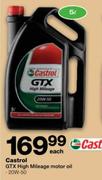 Castrol GTX High Mileage Motor Oil (20W-50)-5 Ltr each