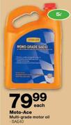 Moto-Ace Multi-Grade Motor Oil SAE40-5 Ltr each
