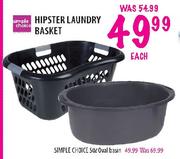Simple Choice Hipster Laundry Basket-Each