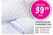 Standard Quilted Pillow Protectors-Each