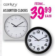 Century Assorted Clocks-Each
