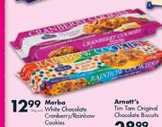 Merba White Chocolate/Cranberry/Rainbow Cookies-150g each
