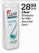 Clear Shampoo For Men Assorted-200ml Each