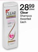 Clear Shampoo Assorted-200ml Each