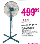 AEG 40cm Hi Velocity Pedestal Fan